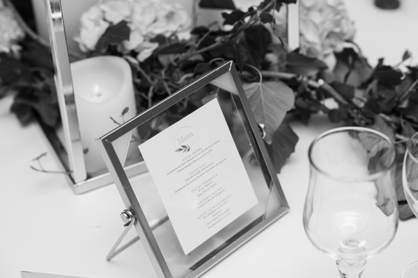 menu mariage